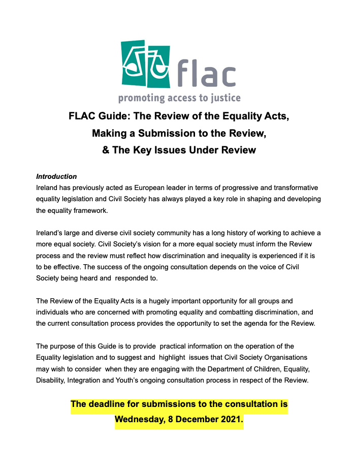FLAC Guide: The Review of the Equality Acts