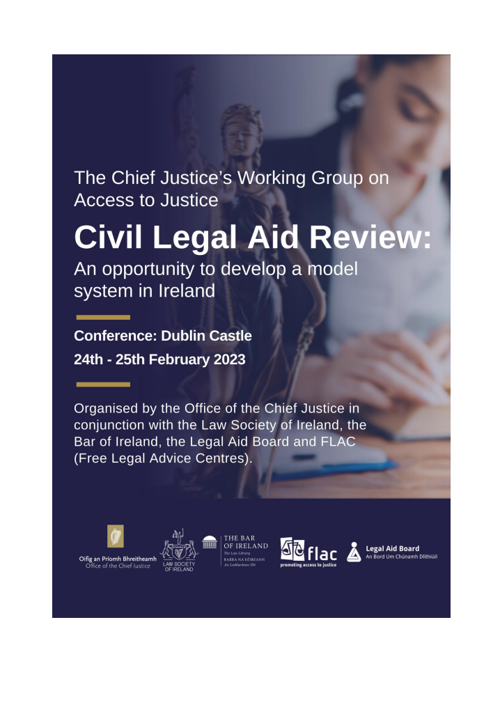 The Chief Justice Working Group on Access to Justice: Second Conference Report