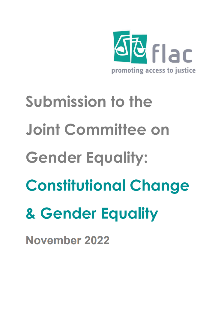 FLAC Submission to Joint Committee on Gender Equality