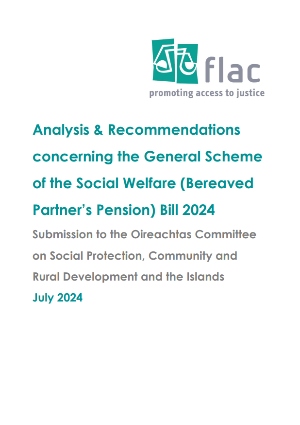 Analysis & Recommendations concerning the General Scheme of the Social Welfare (Bereaved Partner’s Pension) Bill 2024